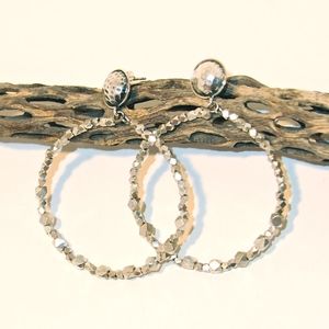 NEW- Grayson Sterling Silver 925  Posted Hoops